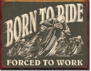 ブリキ看板 Born to Ride 1885 ティンサインプレート ティンサインボード アメリカ雑貨 アメリカン雑貨