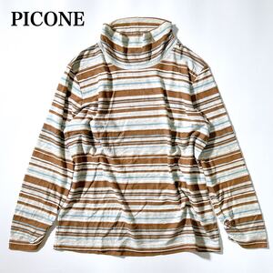 PICONE ピッコーネ チュニック カットソー 42 ロゴ チャーム LL レディース C122403-90