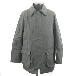 90s-00s★BEAMS/ビームス★コットン/ステンカラーコート【Mens size -M/チャコールグレー】両内ポケット◆BC467W