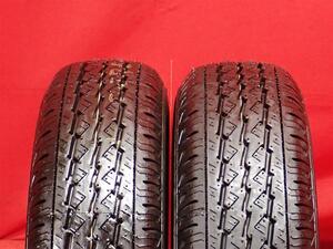 タイヤ2本 《 ブリヂストン 》 K370 [ 145/80R12 80/78N ]9.5分山★ 商用車6PR エブリィ NV100 クリッパー ミニキャブ キャリー n12