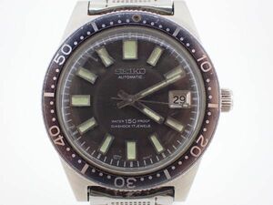 SEIKO 6217-8000 ファーストダイバー 150m 17石 メンズ セイコー 黒文字盤 腕時計 自動巻き 稼働品