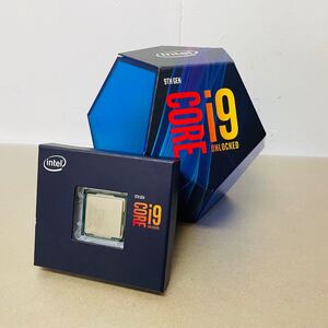 CPU　Intel　インテル 　Core　 i9-9900K 　BOX　CPU単体　 元箱　 ステッカー付き 　　C990 　　80サイズ発送 　動作品からの取り外し 