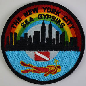 New York City Sea Gypsies パッチ 新品　アメリカ ニューヨーク シージプシーズ スキューバ ダイビング ダイバー ワッペン
