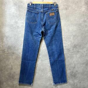 【90s】【USA製】ラングラー　ヴィンテージ　ジーンズ　ストレート　ブルー　Wrangler　MADE IN USA　デニムパンツ