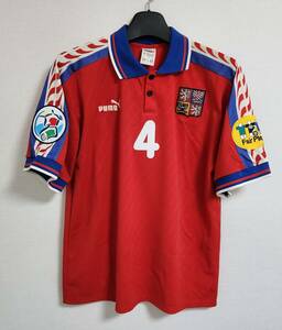 ユーロ96チェコ Czech(A)#11ネドベド 半袖 正規PUMA euro 1996仕様 L-2