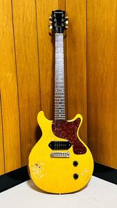 （中古）EDWARDS E-JR-95LT/RE TVY レスポールジュニア Les Paul Junior ダブルカッタウェイ double cutaway 