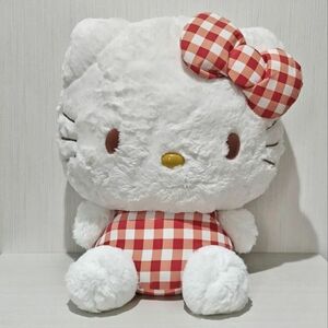 ハローキティ 特大サイズ 54cm ぬいぐるみ サンリオ キティちゃん ギンガムチェック プライズ品 UFOキャッチャー