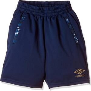 【KCM】Z-umbro-315-160★展示品★【UMBRO/アンブロ】ジュニア　ジュニアプラクティスショーツ　サッカー　UUJLJD82　ネイビー　160