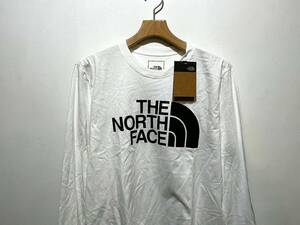 送料￥380 即決 新品 日本未発売 正規品 USA限定 The North Face ノースフェイス US-L 袖ロゴ 長袖Tシャツ ロンT WHITE