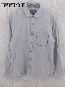 ◇ BEAMS ビームス 長袖 シャツ サイズM グレー メンズ