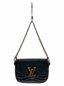 LOUIS VUITTON◆ミュルティ・ポシェット_ニューウェーブ_BLK/レザー/BLK//