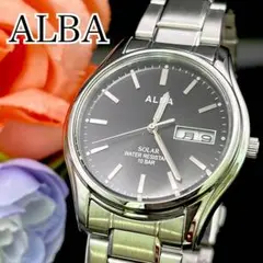 稼動品　腕時計　SEIKO  ALBA  ソーラー  セイコーアルバ　デイデイト