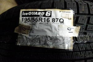 【☆B-4】格安 ヨコハマタイヤ　　iceGUARD 6　IG60　195/55R16　2019年製造　 1本のみ