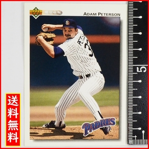 Upper Deck 1992 #602【Adam Peterson(Padres)】92年MLBメジャーリーグ野球カードBaseball CARDアッパーデック ベースボール【送料込】