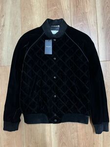 新品 SAINT LAURENT PARIS VELVET BOMBER TEDDY サンローラン パリ ボンバー スタジャン テディ ブルゾン ジャケット ベロア ベルベット