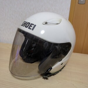 SHOEI ショウエイ J-STREAM ジェイ-ストリーム ホワイト ジェットヘルメット　Lサイズ 59-60cm　現状品ジャンク