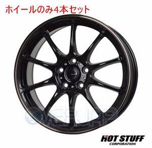 4本セット HOT STUFF G.speed P-07 ブラック&ブロンズクリア (BK/BR) 16インチ 6.5J 114.3/5 38 テリオス J102G