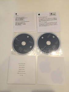 即決 Mac OS X Install DVD 10.5.6 2枚組完品 ステッカー付き Apple Computer Macintosh アップル・コンピュータ マックOS 2009年 