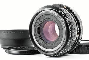 【美品】SMC Pentax A 645 75mm f/2.8 MF + Lens Hood For 645 N NII ペンタックス 中判カメラレンズ EF-TN-JP595