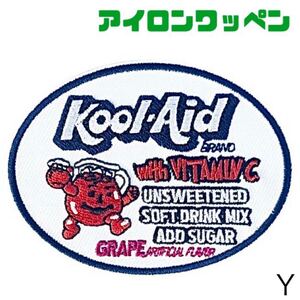 Kool-Aid クールエイド アメリカン カンパニー キャラクター ワッペン アイロンワッペン 刺繍ワッペン 新品未開封 No.Y