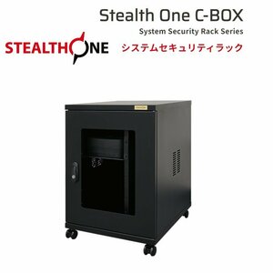 T■Stealth One C-BOX システムセキュリティラック　キャスター付き　IP-PDU/RPD-106　サーバーラック　鍵あり【D0329Z1BH