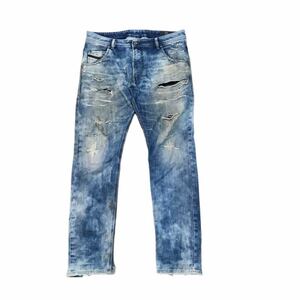 DIESEL ディーゼル デニムパンツ KROOLEY-T Joggjeans ジョグジーンズ ダメージ加工 ストレッチ W31 テーパード 