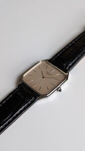 稼働 CREDOR クレドール メンズ サファイヤガラス オニキスリューズ 6020-5080 SEIKO セイコー SS クォーツ 1979年製 　送料お安め