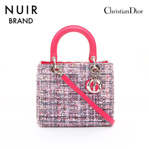 クリスチャンディオール Christian Dior ハンドバッグ レディディオール ツイード マルチカラー