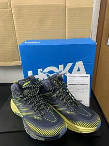 未使用　HOKA ONE ONE ホカオネオネ　M SPEEDGOAT MID 2 GTX スピードゴートミッド　1106532/OBBS　27.5㎝　ハイキング登山シューズ　箱付