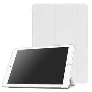 iPad ケース iPad5 / iPad6 / iPad Air1 / iPad Air2 兼用 三つ折スマートカバー PUレザー アイパッド カバー スタンド機能 ホワイト