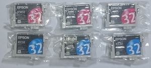 EPSON エプソン 純正 インク カート リッジ シアン ICC32 マゼンタ ICM32 PM 850 870 890 750 770 800 700 720 730 800 820 新品 未開封 ②