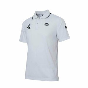 送料無料◆新品◆Kappa カッパ ITALIA 胸グラフィック 半袖ポロシャツ◆(M)◆KGA12SS12-WT◆Kappa GOLF