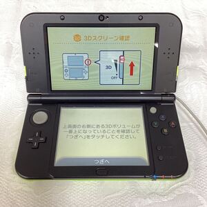 ◎ New Nintendo 3DSLL ニューニンテンドー3DSLL グリーン 充電器付 RED-001 初期化済 通電動作確認済 任天堂 ゲーム機 現状品