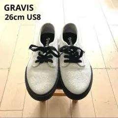 GRAVIS グラビス ライトグレー スエード 26cm US8　スニーカー