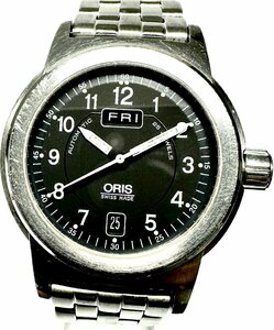 1円～ ORIS オリス ビッグクラウン 7500 ブラックダイヤル メンズ 自動巻き デイデイト アンティーク 時計