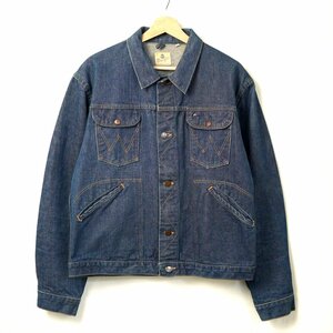 50s60s ビンテージ WRANGLER ラングラー 縦ベル 刺繍タグ 124MJ デニムジャケット Gジャン 42 