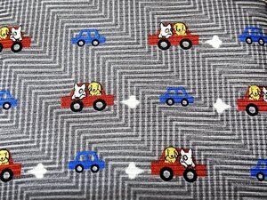 ♪ｂ3214【犬 いぬ 動物 車 自動車 乗り物・シルク100％】「美品」ネクタイ♪