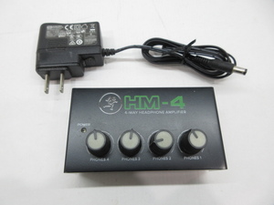 s23193-ty [送料950円] 中古○MACKIE マッキー HEADPHONE AMP ヘッドフォンアンプ HM-4 [091-241104]