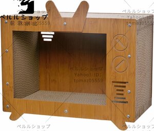 キャットハウス 猫スクラッラウンジダンボール猫スクラッ屋内猫用キャットハウス猫スクラッチパッドボード猫コンドミニアム 通気 耐久