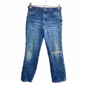 Wrangler カウボーイ ロングパンツ W32 ラングラー 936PWD ブルー コットン メキシコ製 古着卸 アメリカ仕入 2402-399