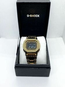 G-SHOCK GショックGMW-B5000 カシオ CASIO 腕時計 Bluetooth ソーラー電波 ステンレス SS ゴールド デジタル