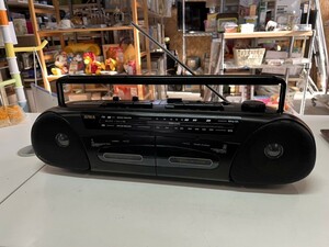 ○ AIWA アイワ CS-W25 ラジカセ 再生 ダビングOK 動作確認済 中古品 ④