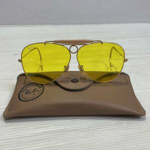 ◯F28 Ray-Ban レイバン 70s B&L シューター ゴールド カリクローム サングラス ティアドロップ