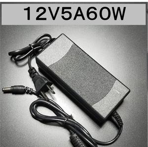 ノイズフィルター付き ACアダプター 12V5A プラグサイズ5.5×2.5/2.1mm （12V 4A 3A 2A 1A) AC/DCアダプター スイッチング電源、