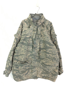 古着 00s 米軍 USAF タイガー ストライプ カモ 迷彩 Gen3 GORE-TEX ゴア パーカー APECS XL-L