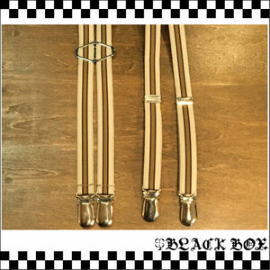 オリジナル BRACES ブレイセス サスペンダー Oi SKINS PUNKS MODS SKA RUDEBOY オイ スキンズ パンク モッズ H型 幅15mm ストライプ 16