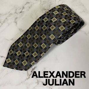 【極美品】ALEXANDER JULIAN メンズ　ネクタイ　総柄　マルチカラー