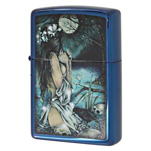 Zippo ジッポライター ヴィクトリア・フランセ Victoria Frances High Polish Blue 鏡面 ポリッシュ ブルー 49764 メール便可