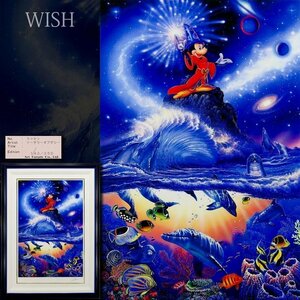 【真作】【WISH】クリスチャン・ラッセン Lassen「ソーサラーオブシー」シルクスクリーン 手彩色 25号大 ◆ミッキー人気作 #24083305