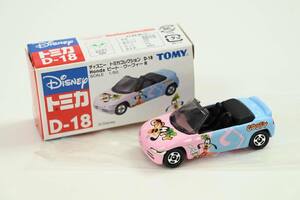 6)21.631 TOMY ディズニー トミカコレクション D-18 Honda ビート・グーフィー R 1/50 ミニカー